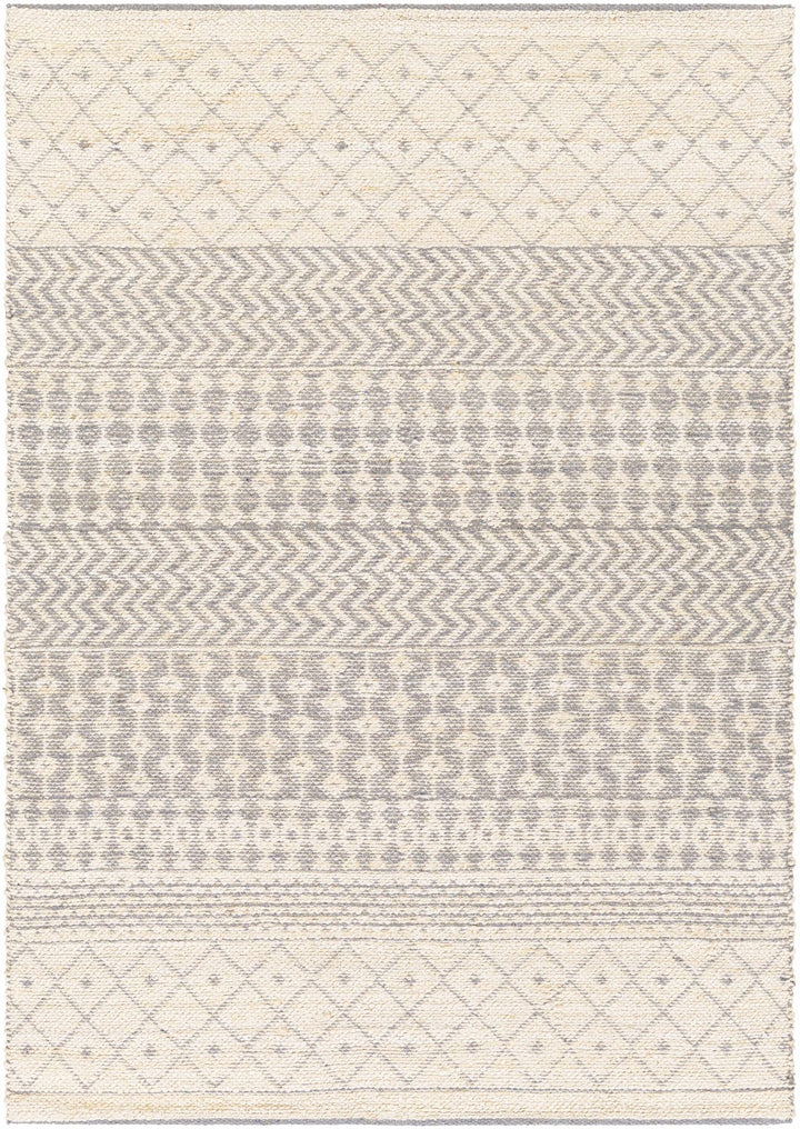 Garbutt Modern Geometrical Design Ivory And Gray Area Rug - The Rug Decor