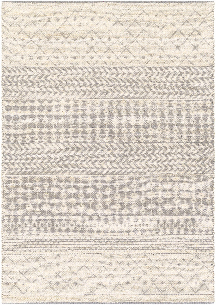 Garbutt Modern Geometrical Design Ivory And Gray Area Rug - The Rug Decor