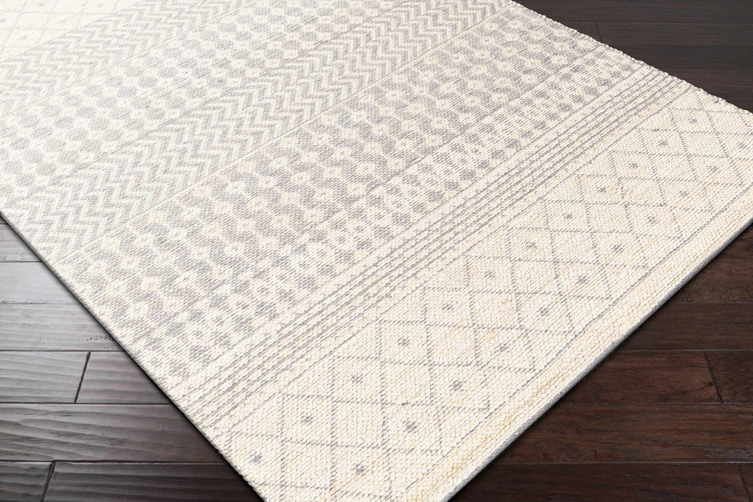 Garbutt Modern Geometrical Design Ivory And Gray Area Rug - The Rug Decor