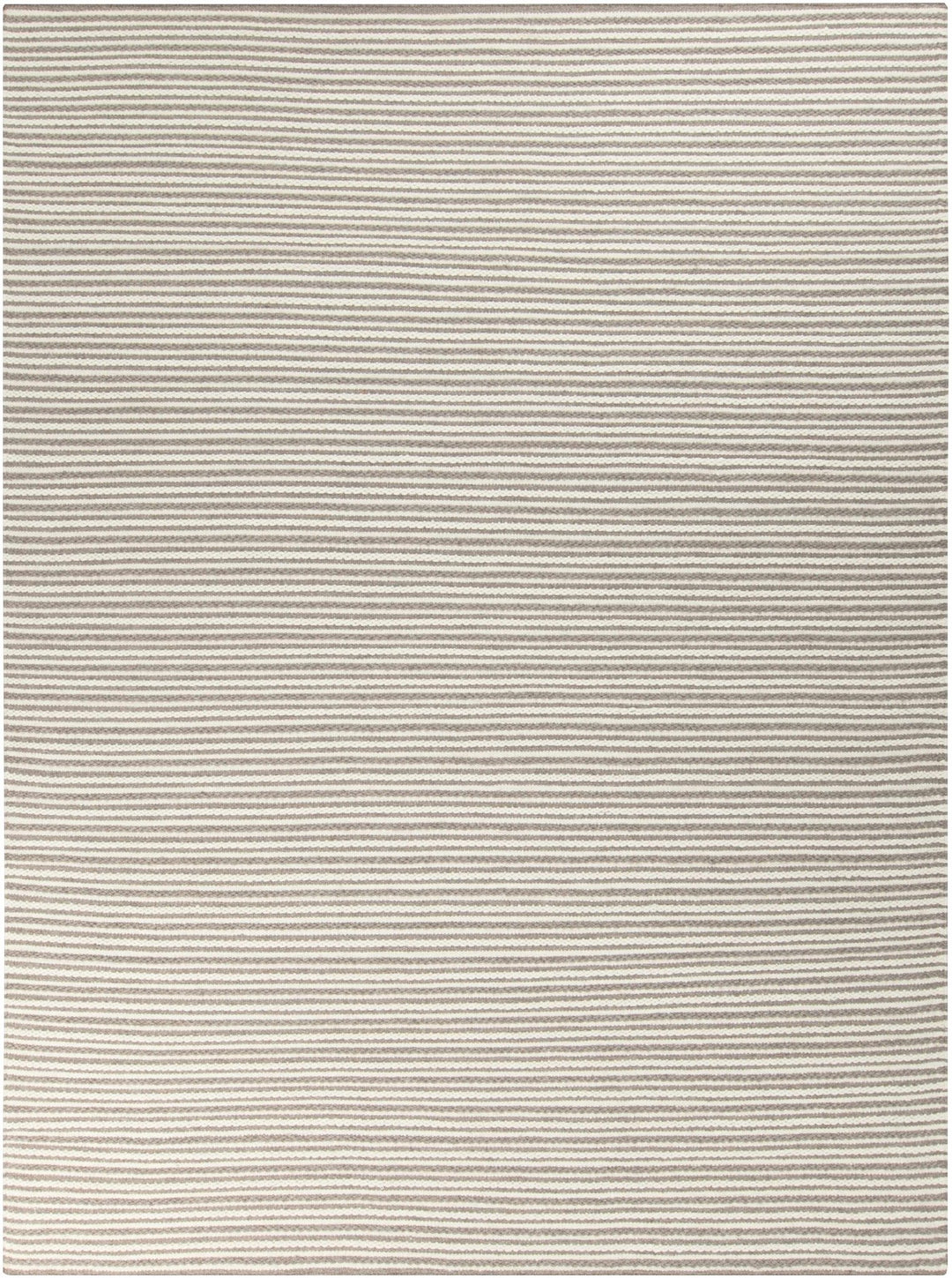 Garrattsville Contemporary Stripes Gray And Ivory Rug - The Rug Decor