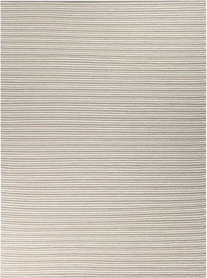 Garrattsville Contemporary Stripes Gray And Ivory Rug - The Rug Decor