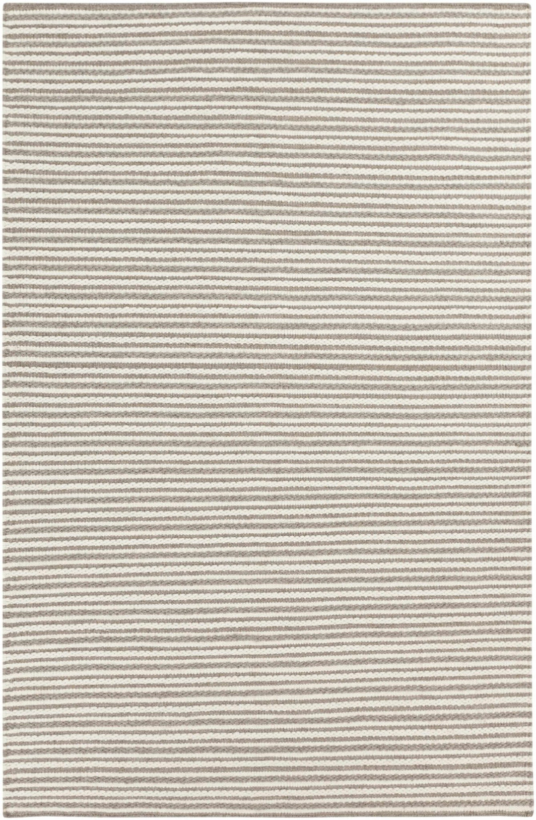 Garrattsville Contemporary Stripes Gray And Ivory Rug - The Rug Decor