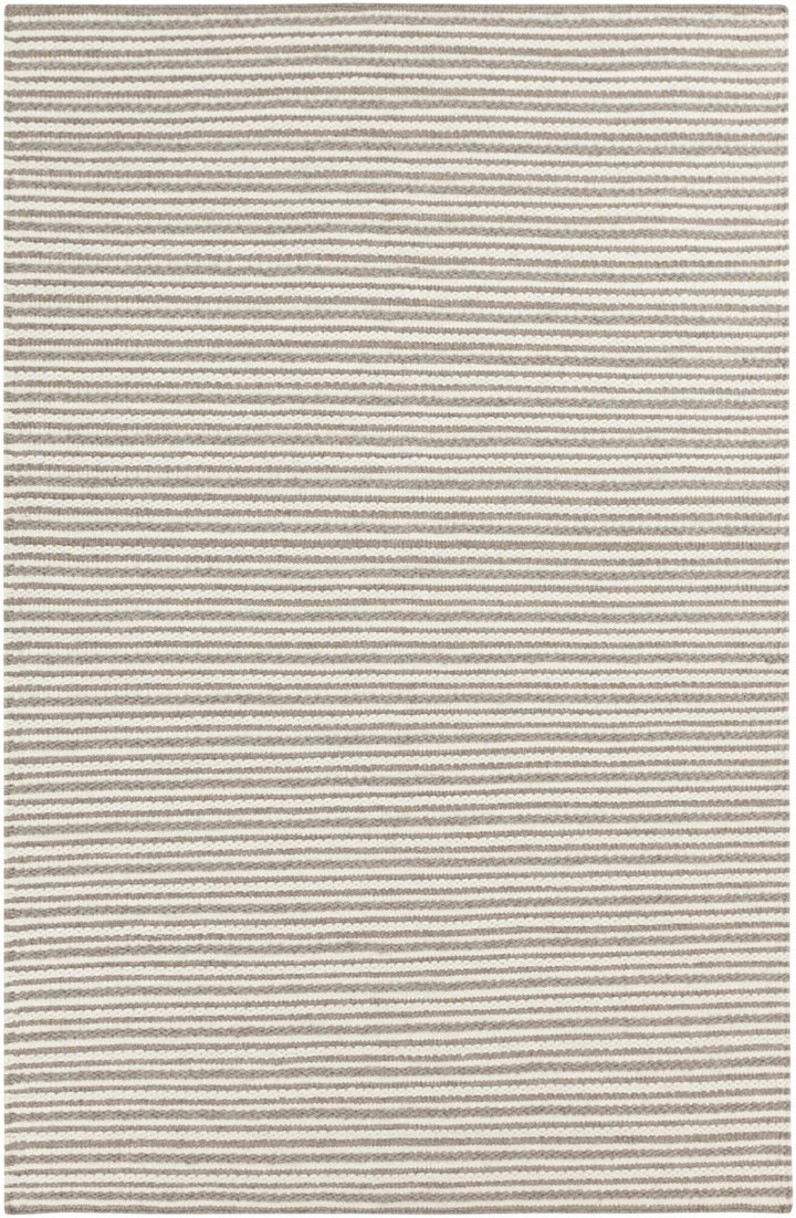 Garrattsville Contemporary Stripes Gray And Ivory Rug - The Rug Decor