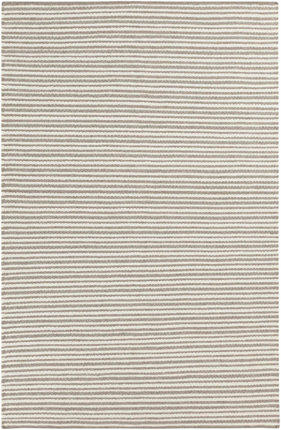 Garrattsville Contemporary Stripes Gray And Ivory Rug - The Rug Decor