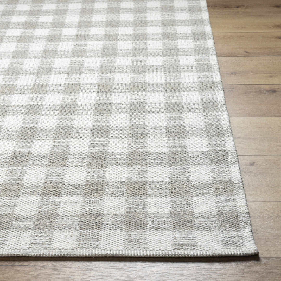 Garth Modern Geometrical Gray And Ivory Rug - The Rug Decor