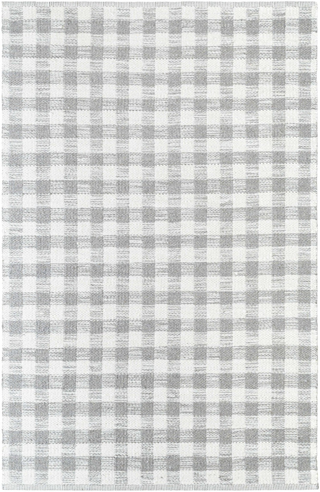 Garth Modern Geometrical Gray And Ivory Wool Rug - The Rug Decor