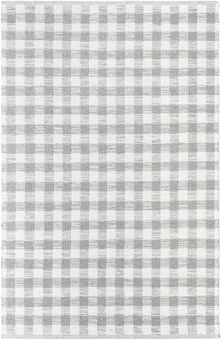 Garth Modern Geometrical Gray And Ivory Wool Rug - The Rug Decor