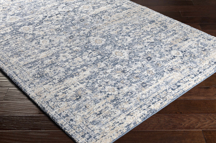 Gatineau Traditional Style Blue And Ivory Area Rug