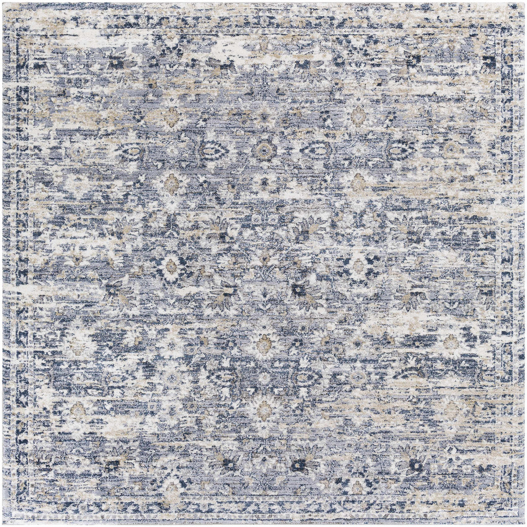 Gatineau Traditional Style Blue And Ivory Area Rug