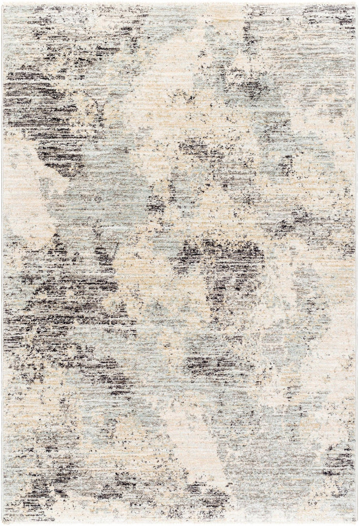 Gatik Contemporary Abstract Beige And Gray Area Rug - The Rug Decor