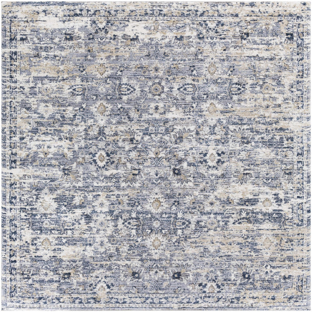 Gatineau Traditional Style Blue And Ivory Area Rug - The Rug Decor