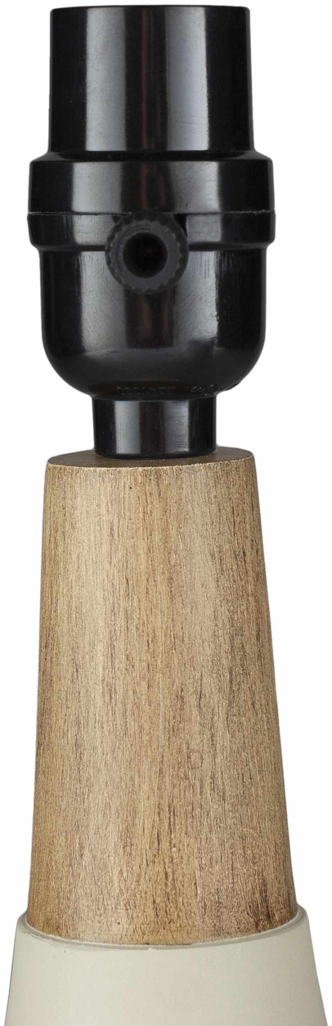 Gattaran Modern Ivory and White Cylindrical Table Lamp - The Rug Decor