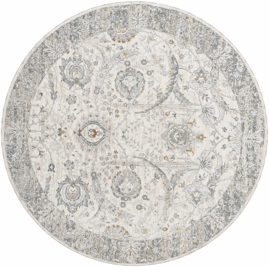 Gauge Traditional Oriental Design Ivory & Gray Rug - The Rug Decor