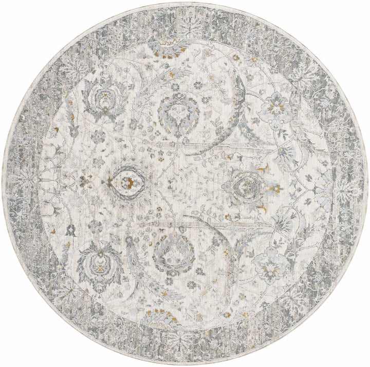 Gauge Traditional Oriental Design Ivory & Gray Rug - The Rug Decor