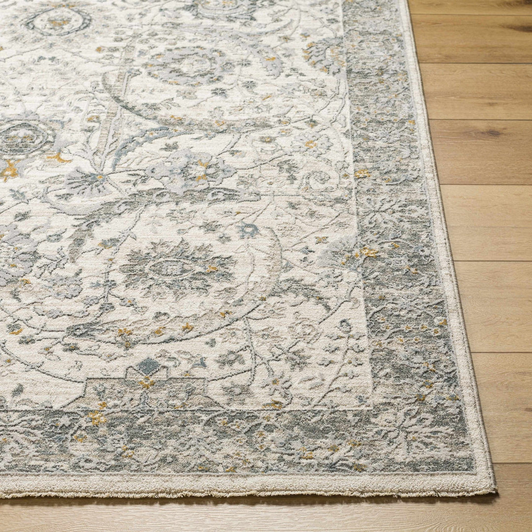 Gauge Traditional Oriental Design Ivory & Gray Rug - The Rug Decor
