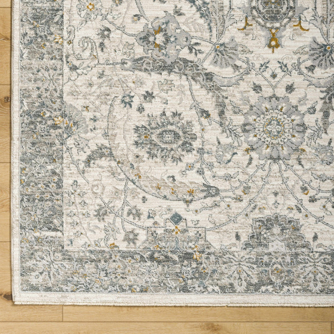 Gauge Traditional Oriental Design Ivory & Gray Rug - The Rug Decor