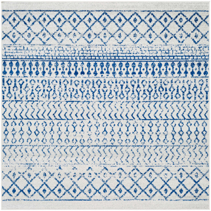 Gaura Geometrical Design Navy And Ivory Area Rug