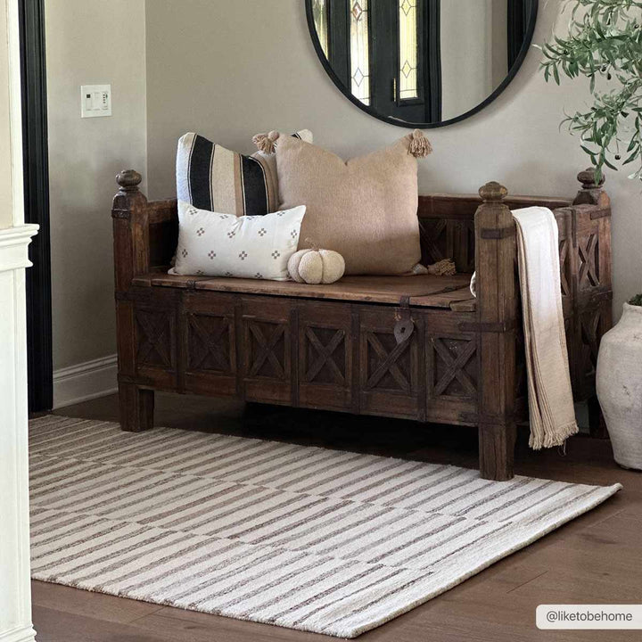 Gawel Modern Stripes Brown And Beige Area Rug - The Rug Decor
