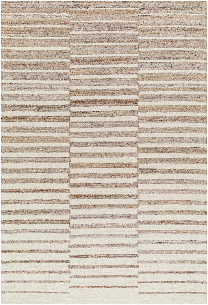 Gawel Modern Stripes Brown And Beige Area Rug - The Rug Decor