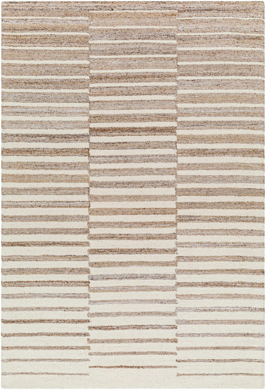 Gawel Modern Stripes Brown And Beige Area Rug - The Rug Decor