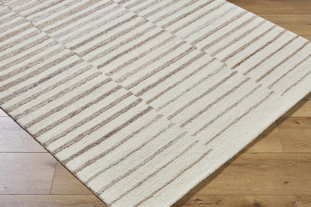 Gawel Modern Stripes Brown And Beige Area Rug - The Rug Decor