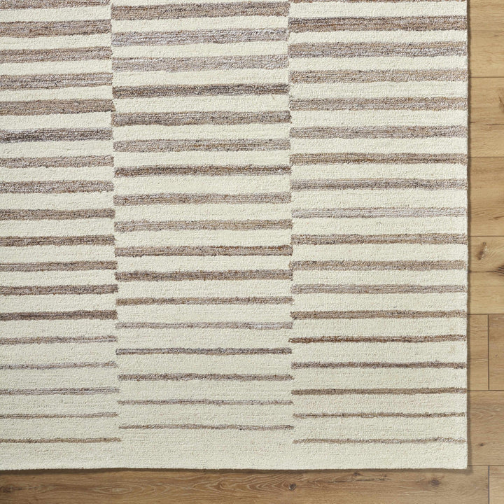 Gawel Modern Stripes Brown And Beige Area Rug - The Rug Decor