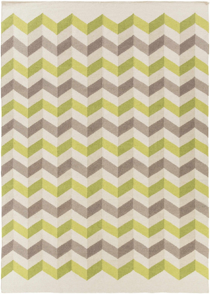 Gbafaf Hand Woven Contemporary Style Olive And Gray Area Rug - The Rug Decor
