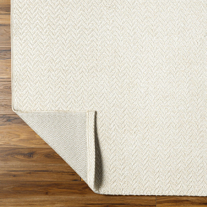Ozzie Modern Solid Ivory Machine Woven Rug