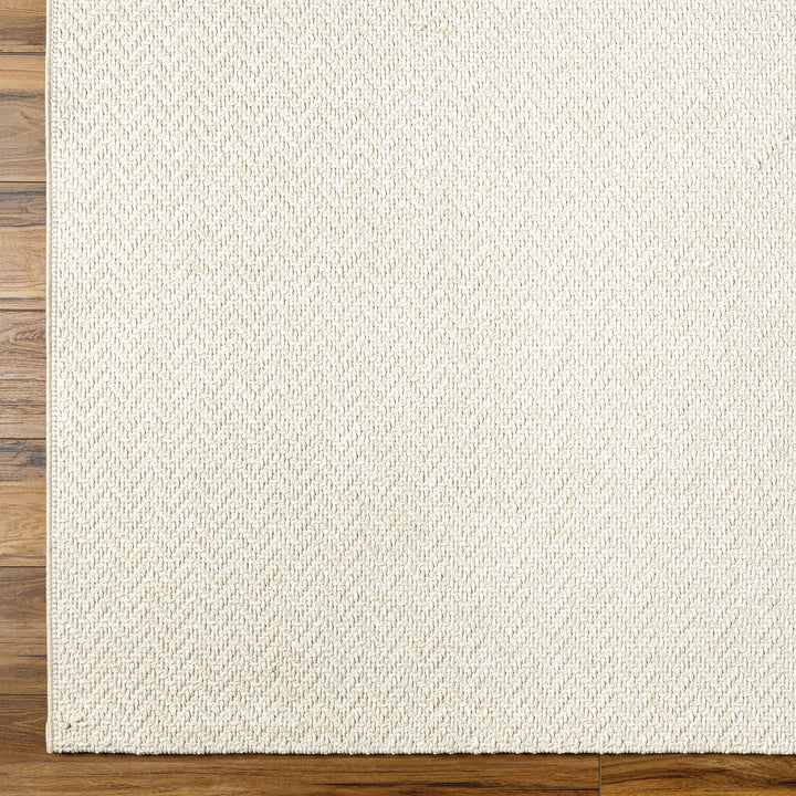 Ozzie Modern Solid Ivory Machine Woven Rug
