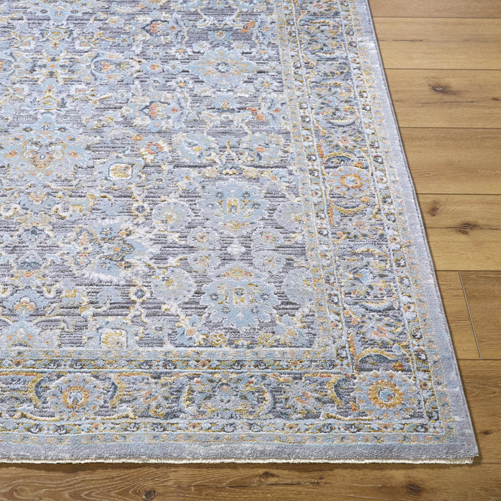 Gefen Traditional Oushak Design Gray And Blue Area Rug - The Rug Decor