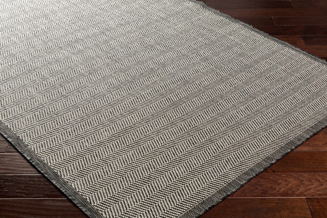 Genet Contemporary Geometrical Gray And Charcoal Rug - The Rug Decor