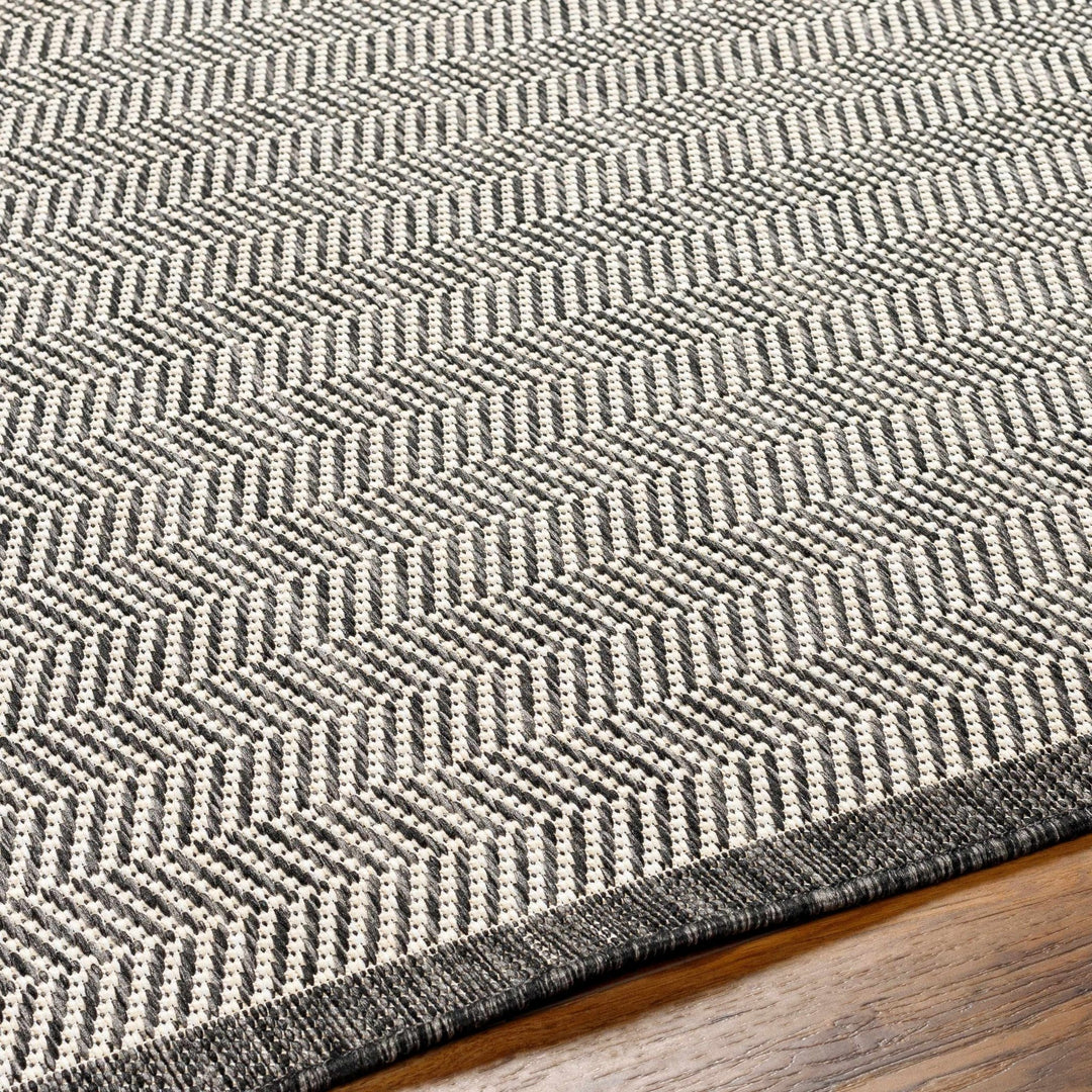 Genet Contemporary Geometrical Gray And Charcoal Rug - The Rug Decor