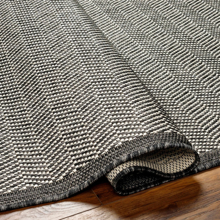 Genet Contemporary Geometrical Gray And Charcoal Rug - The Rug Decor