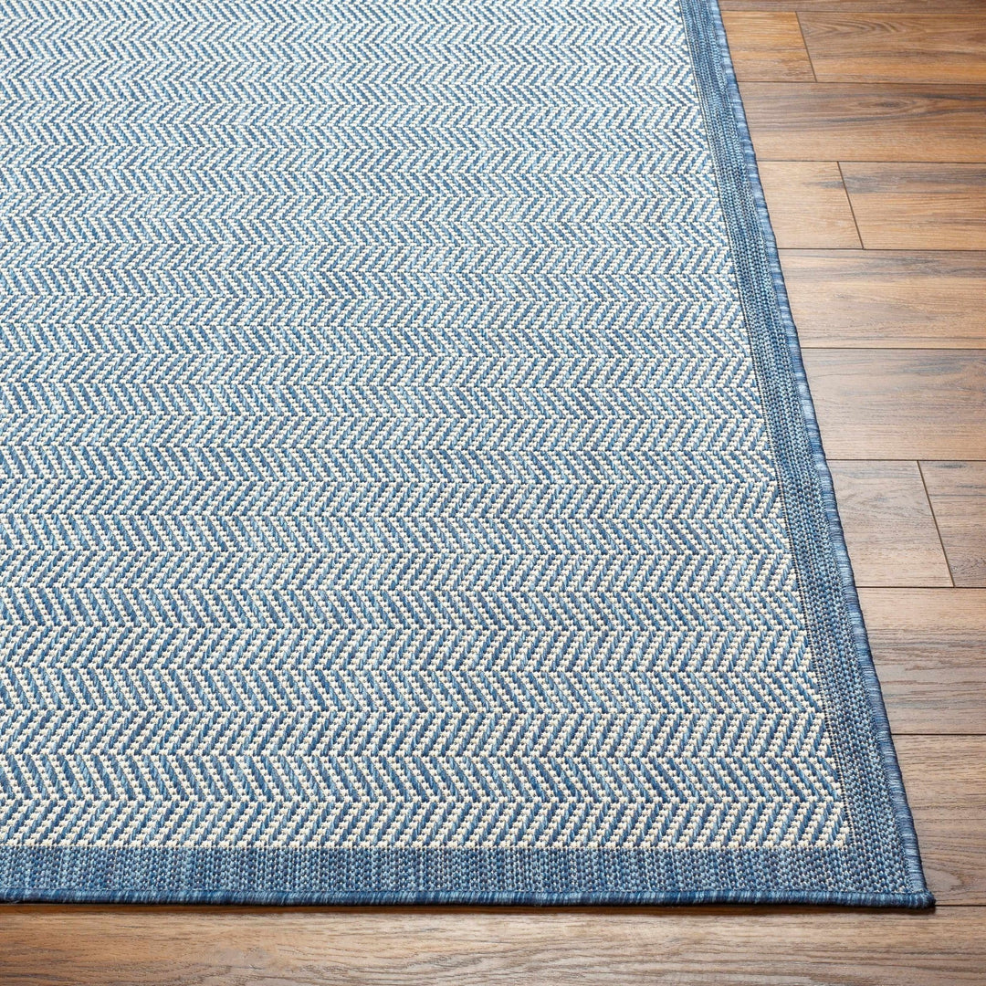 Genet Modern Geometrical Blue Outdoor Area Rug - The Rug Decor