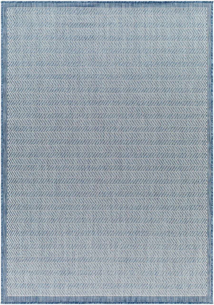 Genet Modern Geometrical Blue Outdoor Area Rug - The Rug Decor