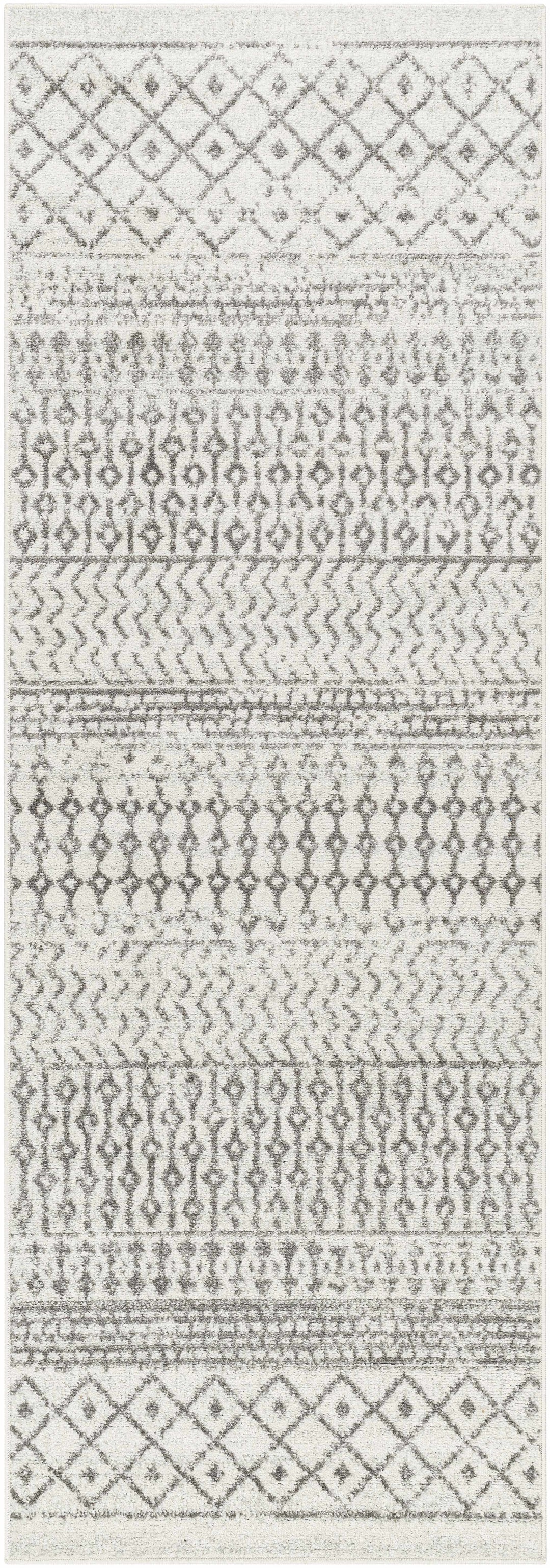 Genji Modern Style Ivory And Gray Rug