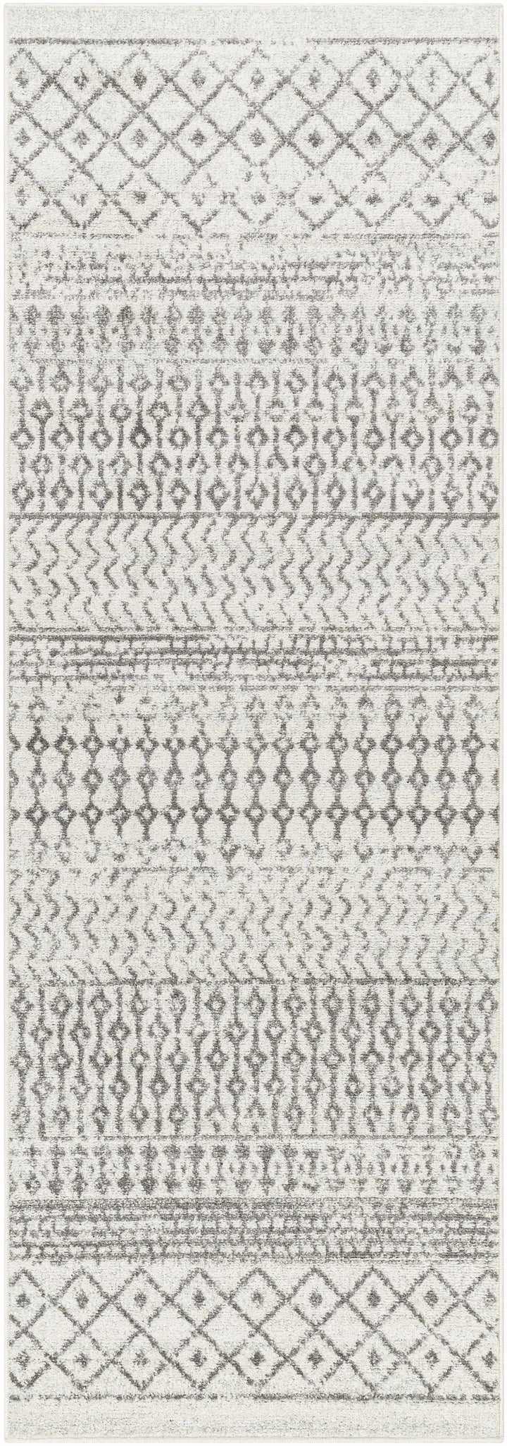 Genji Modern Style Ivory And Gray Rug