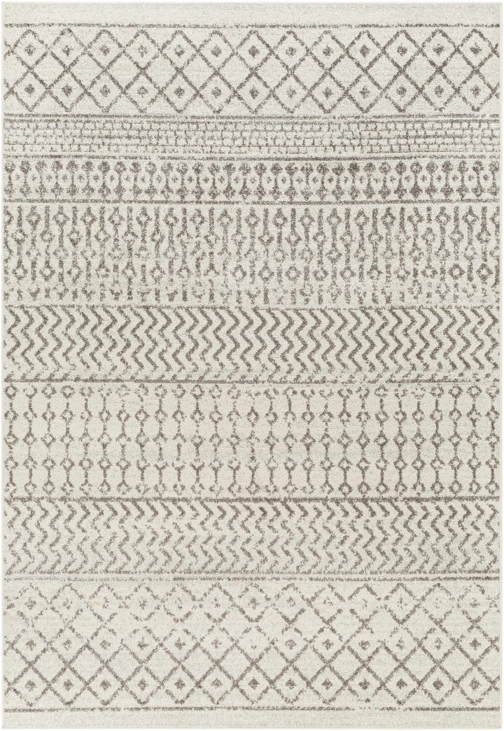 Genji Modern Style Ivory And Gray Rug