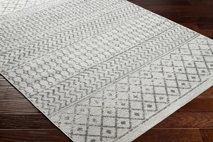 Genji Modern Style Ivory And Gray Rug
