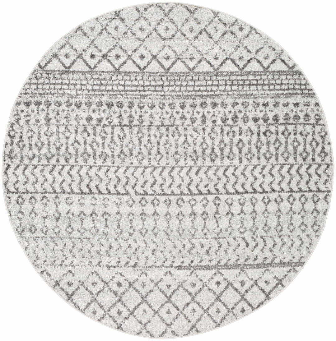 Genji Modern Style Ivory And Gray Rug