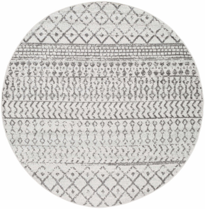 Genji Modern Style Ivory And Gray Rug