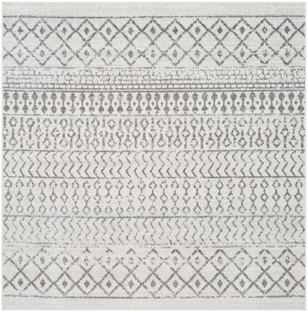 Genji Modern Style Ivory And Gray Rug