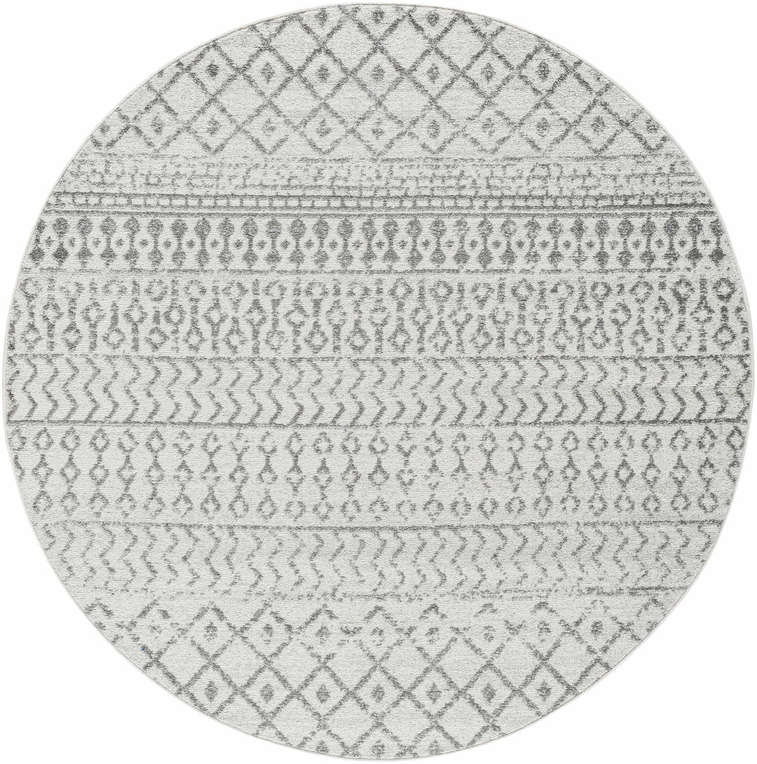 Genji Modern Style Ivory And Gray Rug