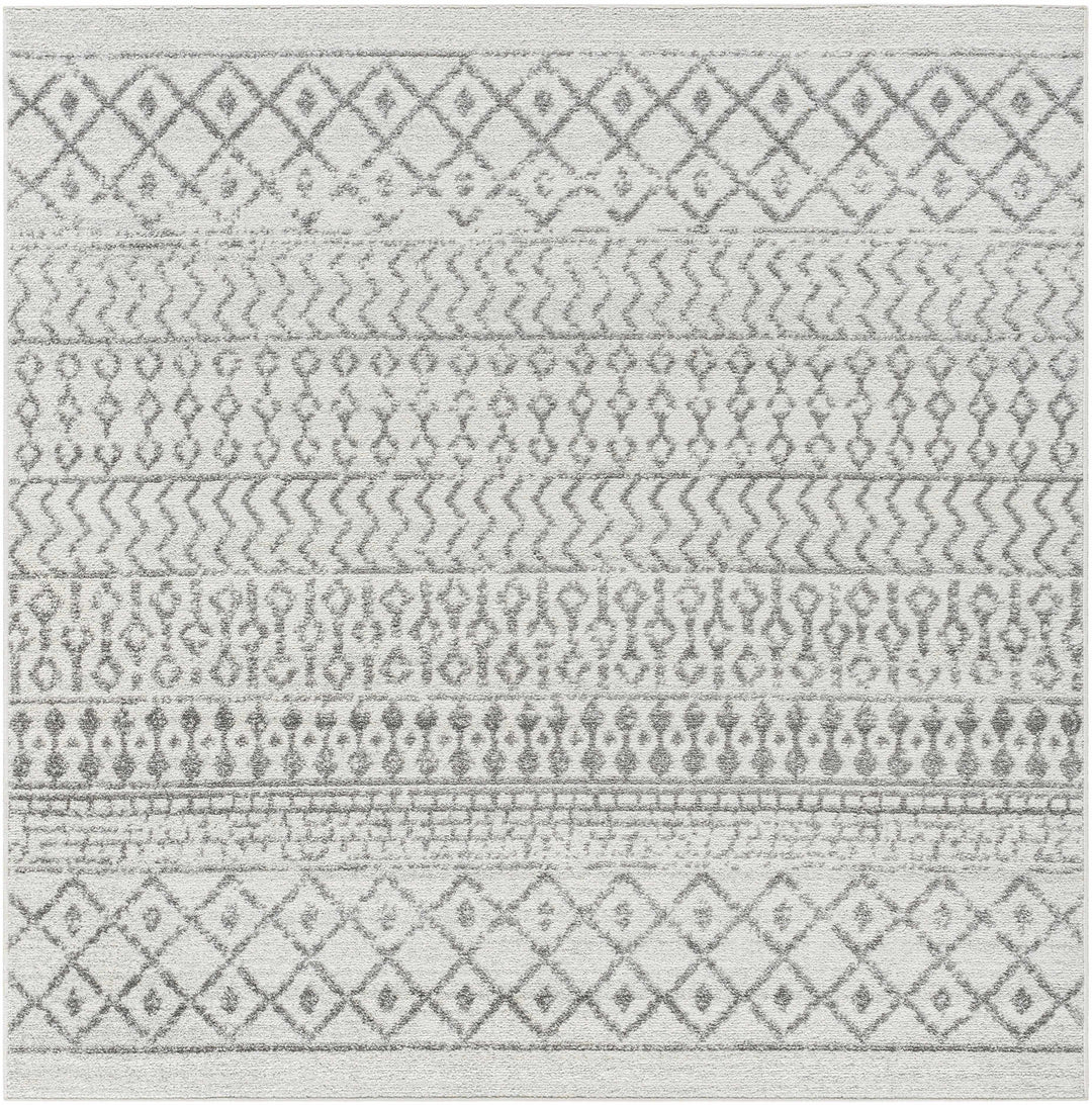Genji Modern Style Ivory And Gray Rug