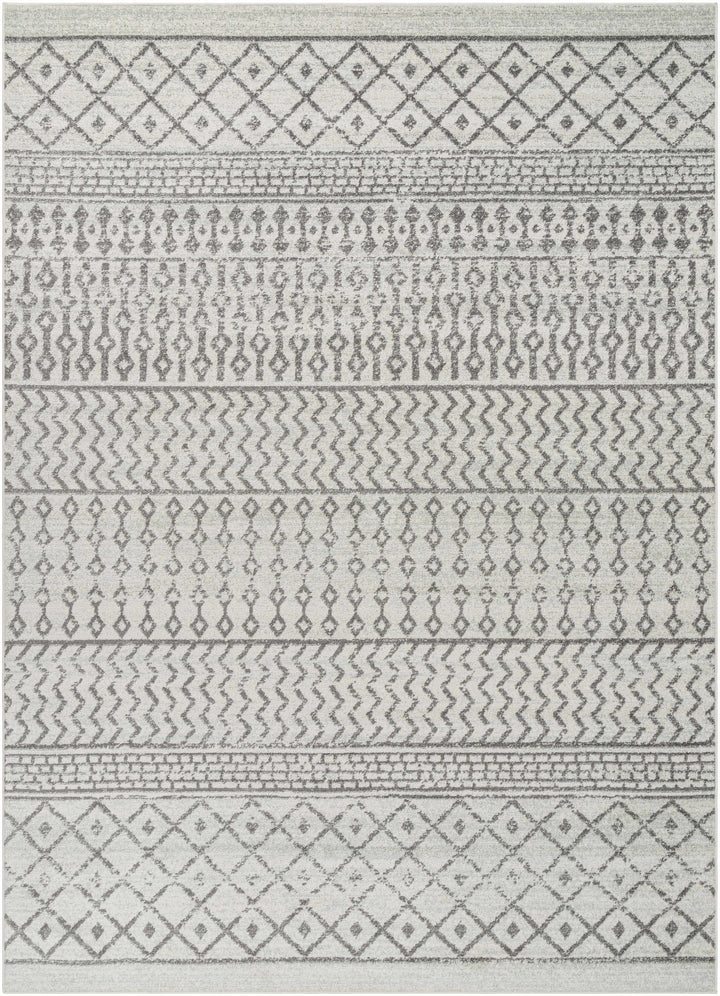 Genji Modern Style Ivory And Gray Rug