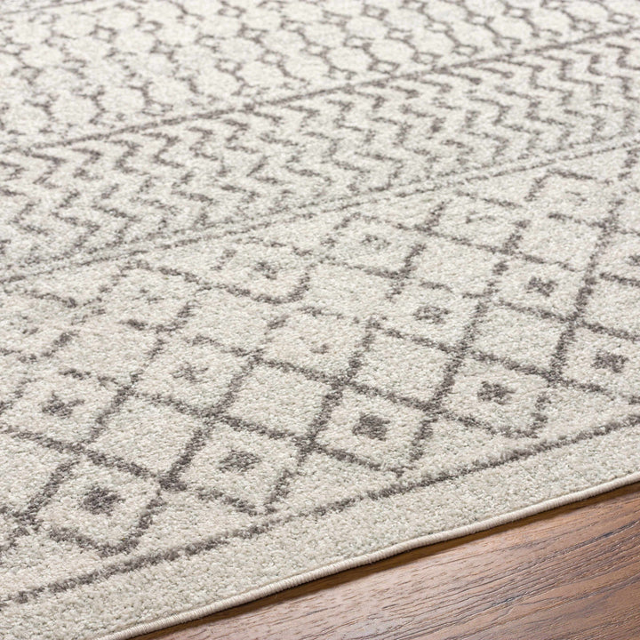 Genji Modern Style Ivory And Gray Rug