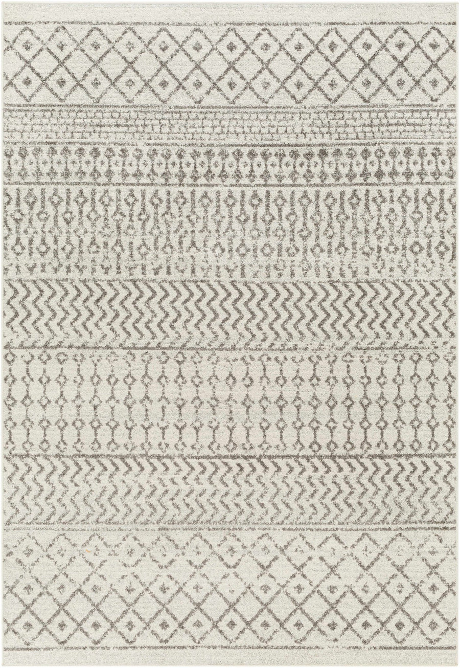 Genji Modern Style Ivory And Gray Rug - The Rug Decor