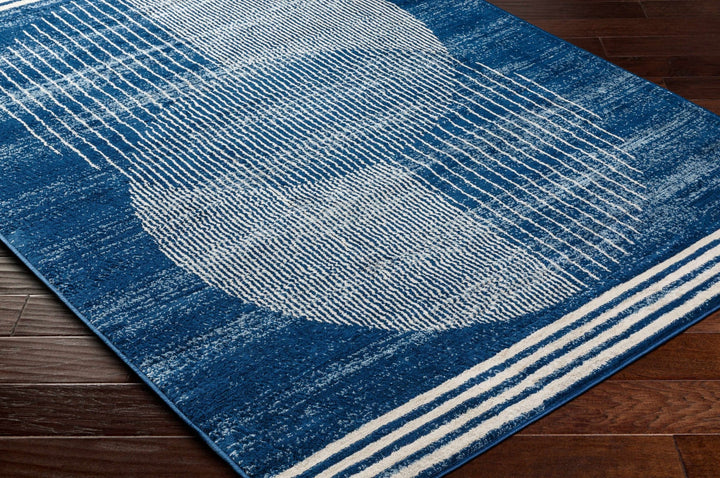 Gent Blue Contemporary Style Area Rug - The Rug Decor