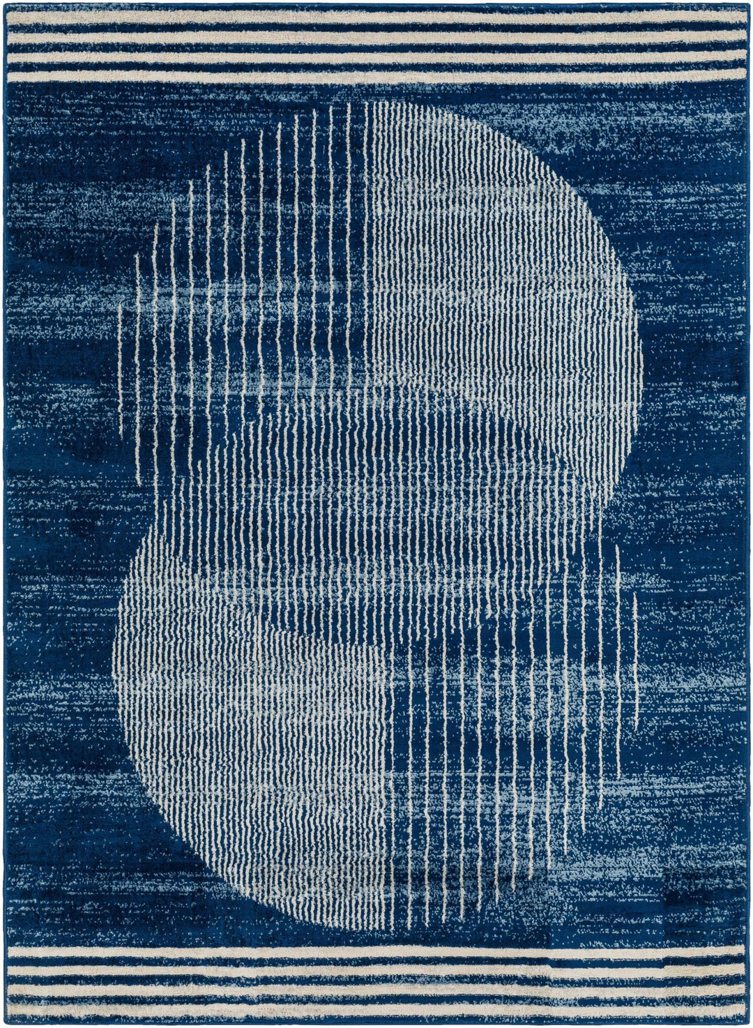 Gent Blue Contemporary Style Area Rug - The Rug Decor