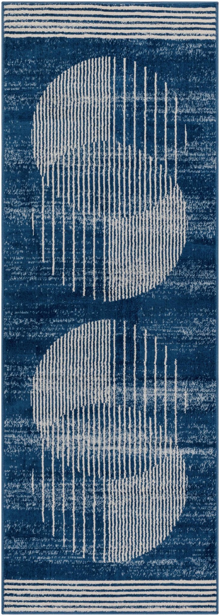 Gent Blue Contemporary Style Area Rug - The Rug Decor